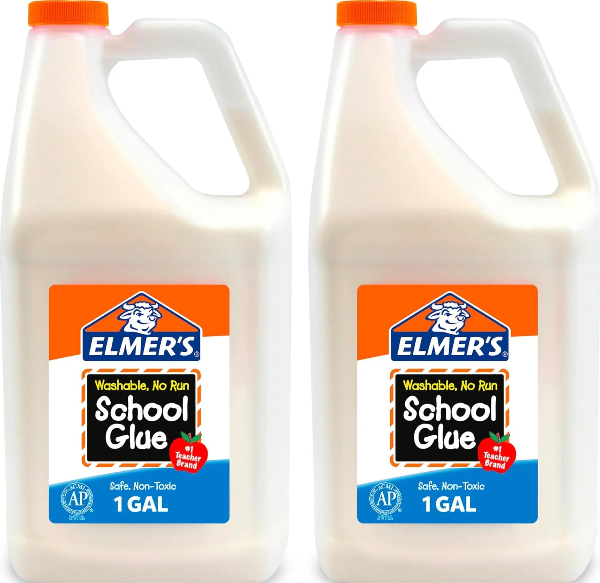 Elmer's White Washable School Glue, 2 Gallons (256 oz) - Bulk Craft & Slime Adhesive - main product image