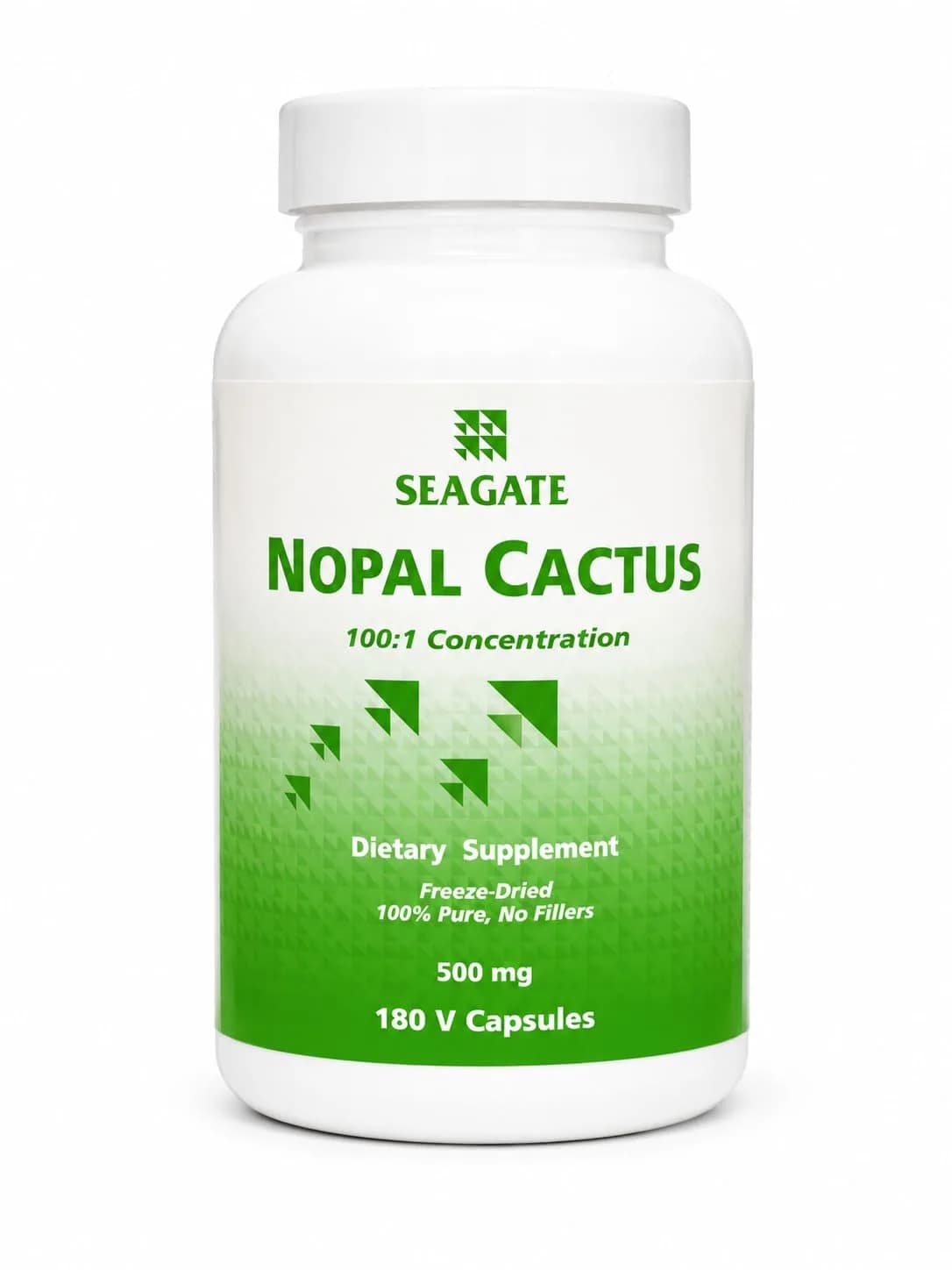 Seagate Herbal Supplement Nopal Cactus 500 mg | Natural Fiber & Appetite Control (110 chars) — capsule-format