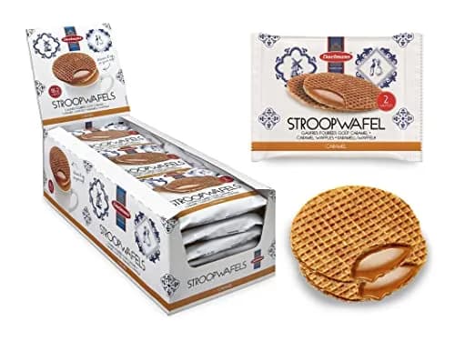 Daelmans Caramel Wafers 49.5 oz | Dutch Jumbo Cookies with Cream Butter & Caramel thumbnail 1