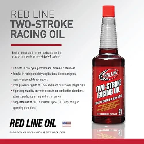 Red Line 40603 Two-Stroke Racing Synthetic Oil 473ml (16 Fl Oz) | Dyno Proven Power Gains thumbnail 5