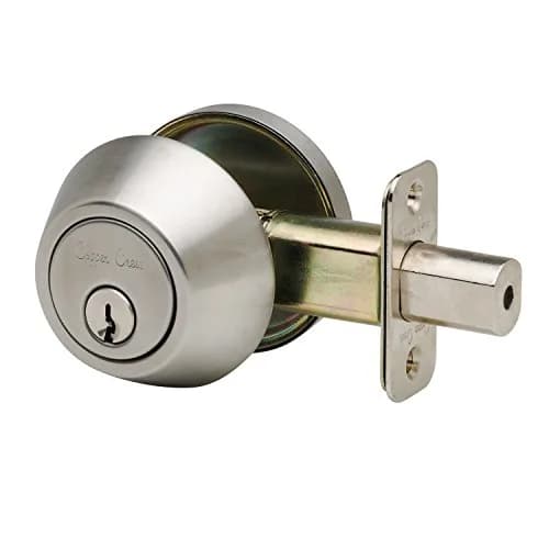 Copper Creek Deadbolt Single Cylinder Satin Stainless | ANSI Grade-3 Security (70-120 chars) thumbnail 1