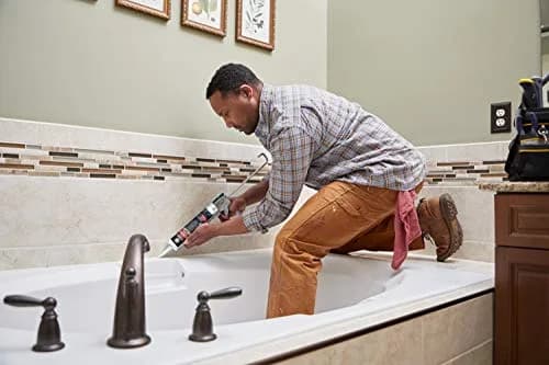 GE Supreme Silicone Caulk for Kitchen & Bath, White, 300ml (10.1 fl oz) | Waterproof & Mildew-Resistant Sealant thumbnail 9