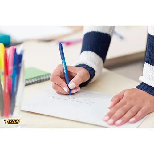BIC Soft Feel Ballpoint Pens - Black - Pack of 3 | Smooth, Comfortable Writing (70-120 chars) thumbnail 5