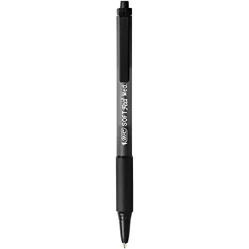 BIC Soft Feel Ballpoint Pens - Black - Pack of 3 | Smooth, Comfortable Writing (70-120 chars) thumbnail 2