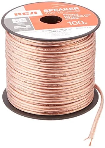 RCA 18-Gauge Speaker Wire 100 Feet Copper-colored | 18 gauge, 100 ft spool for audio setup thumbnail 2