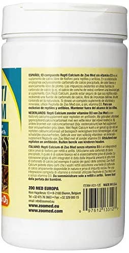 Zoo Med Reptile Calcium without Vitamin D3, 340.2 g (12 oz) | Phosphorus-Free Supplement thumbnail 3