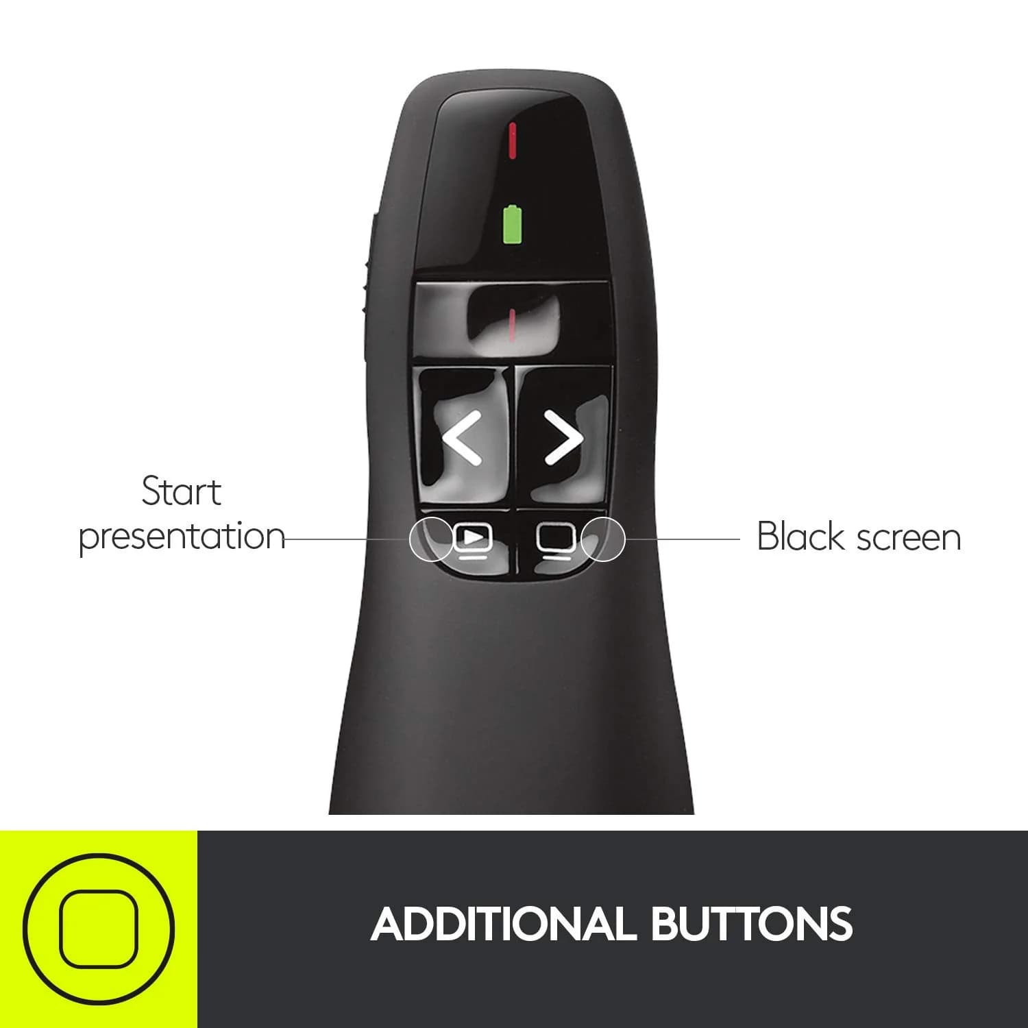 Logitech Wireless Presenter R400 with Laser Pointer - view 6
