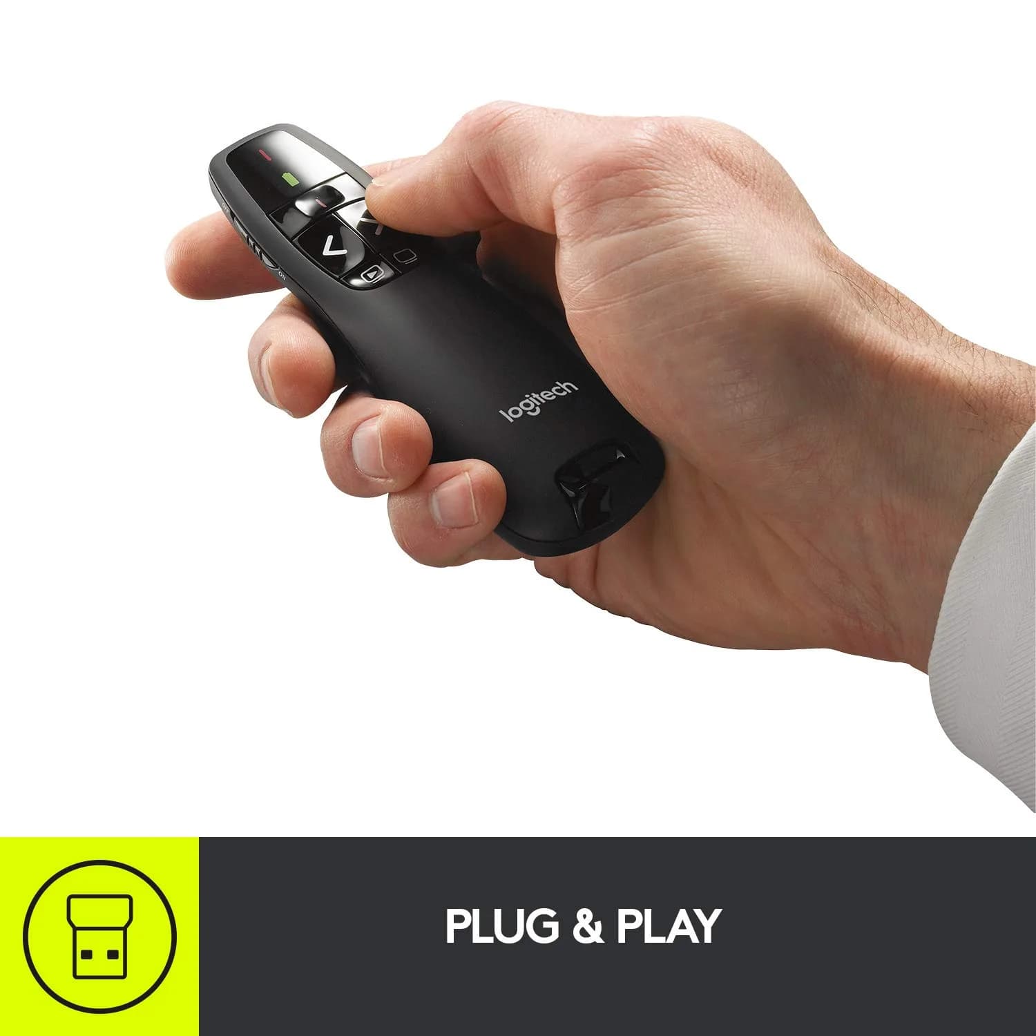 Logitech Wireless Presenter R400 with Laser Pointer - view 3