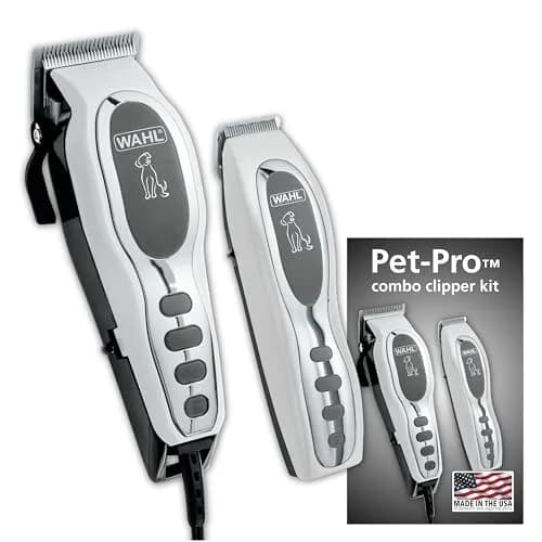 Wahl Pet-Pro Corded Clipper & Battery Trimmer for Dogs | High Carbon Steel Blades, Quiet & Stress-Free Grooming thumbnail 1