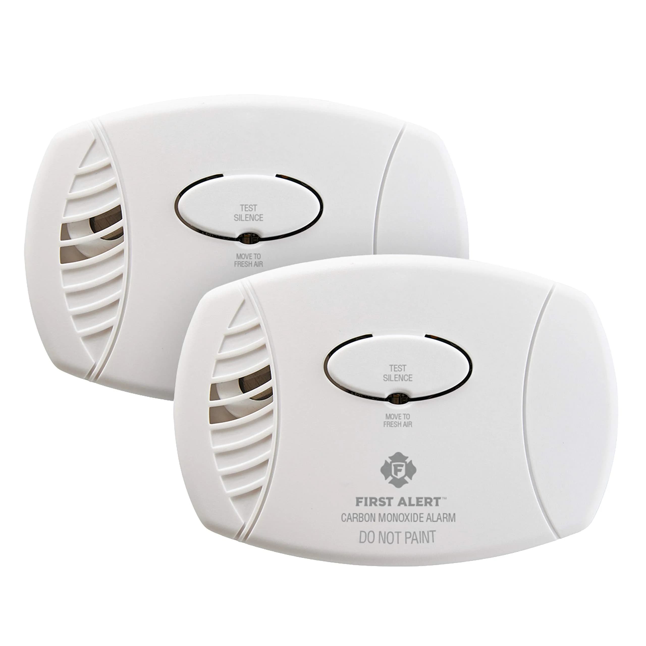 First Alert CO400 Carbon Monoxide Detector 2-Pack | Battery Operated Alarm with Electrochemical Sensor - main product image