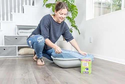 Fresh Kitty 30 Count Jumbo Litter Box Liners | Super Thick, Durable, Easy Clean, Scented with Ties (en_US) thumbnail 4