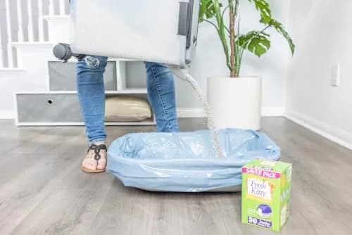 Fresh Kitty 30 Count Jumbo Litter Box Liners | Super Thick, Durable, Easy Clean, Scented with Ties (en_US) thumbnail 5