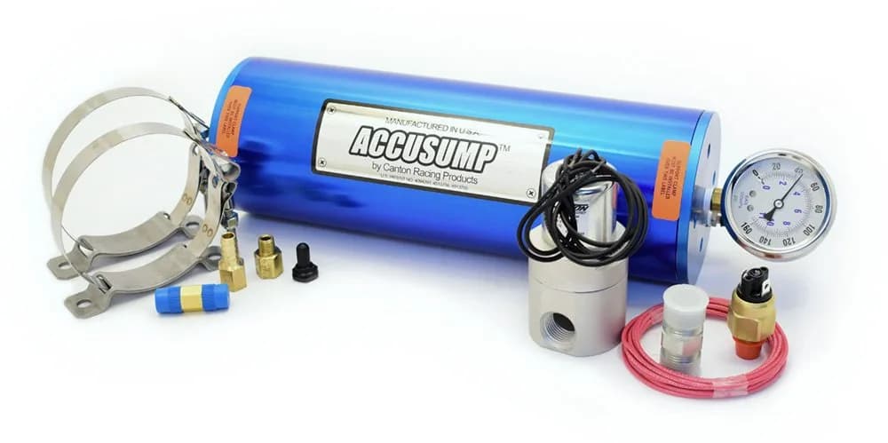 Canton Racing Products 24-126 Accusump Marine Oil Accumulator 1 Pack | 2 Quart Pre-Oiling Surge Control