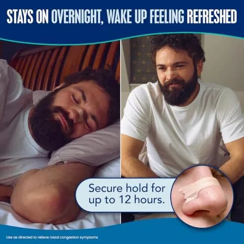 Breathe Right Extra Strength Nasal Strips, Large, 30 ct | Opens Nasal Passages for Easier Breathing thumbnail 4