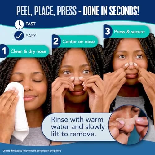 Breathe Right Extra Strength Nasal Strips, Large, 30 ct | Opens Nasal Passages for Easier Breathing thumbnail 5