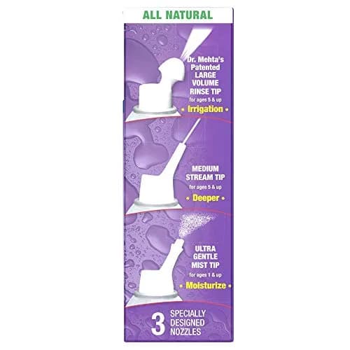 NeilMed NasaMist All in One Multi Purpose Saline Spray 186ml (6.3 Fl Oz) | Soothes, Moisturizes, Cleanses Nasal Passages thumbnail 2