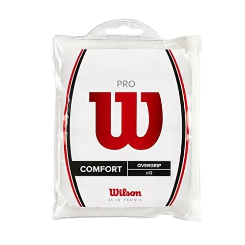 Wilson Pro Tennis Overgrip 12-Pack White | Tacky Feel for Pro Players thumbnail 1
