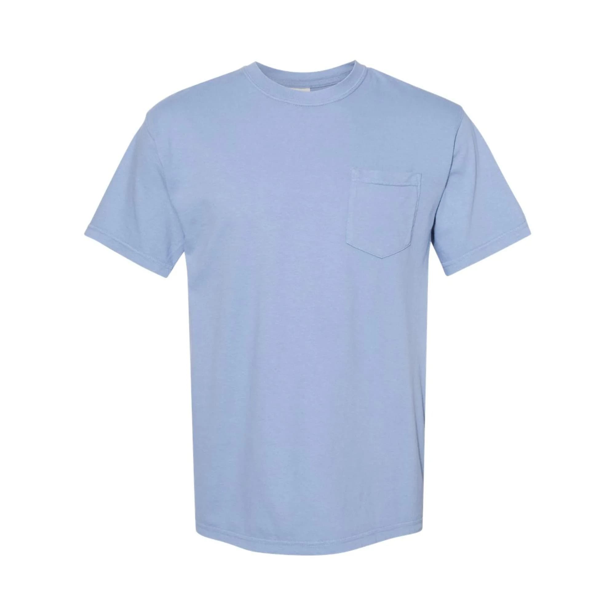 Comfort Colors Heavyweight RS Pocket T-Shirt M CELEDON | Adult Cotton Casual Tee for Men — Multicoloured