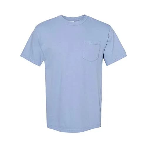 Comfort Colors Heavyweight RS Pocket T-Shirt M CELEDON | Adult Cotton Casual Tee for Men thumbnail 1
