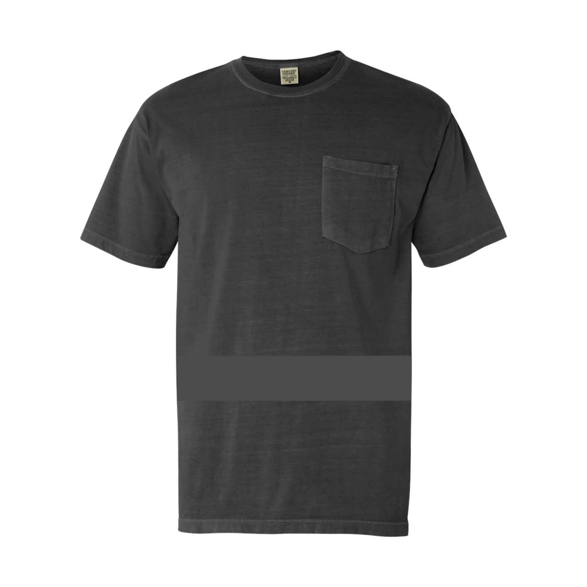 Comfort Colors Heavyweight Pocket T-Shirt XL | 6.1 oz. USA Cotton, Preshrunk, Garment-Dyed (70-120 chars) — Pepper