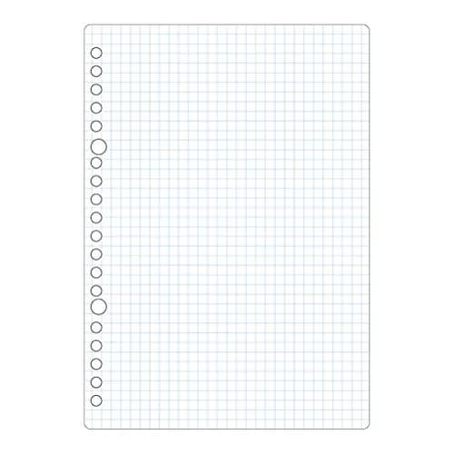 Maruman 20-Hole Loose Leaf Paper, 50 Sheets, A5 5mm Grid | Japanese Craftsmanship for Precise Note Taking thumbnail 3