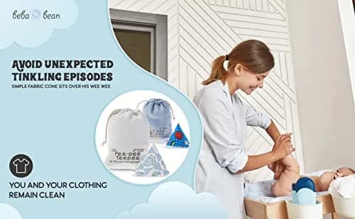 Beba Bean Pee-Pee Teepee Baby Boy Diaper Covers 5 Pack | Prevents Sprays During Changes thumbnail 4