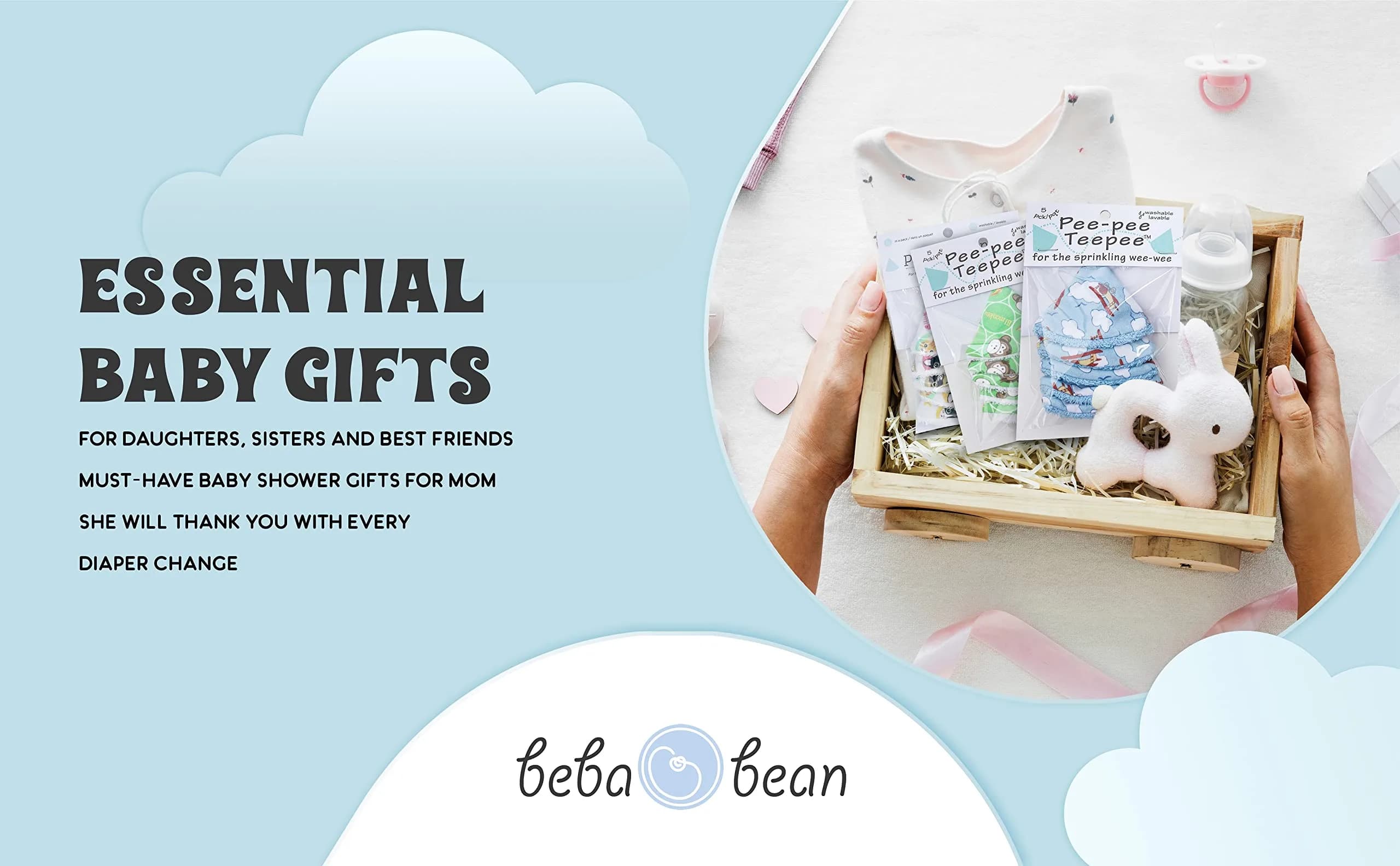 Beba Bean Pee-Pee Teepee Baby Boy Diaper Covers 5 Pack | Prevents Sprays During Changes - view 6