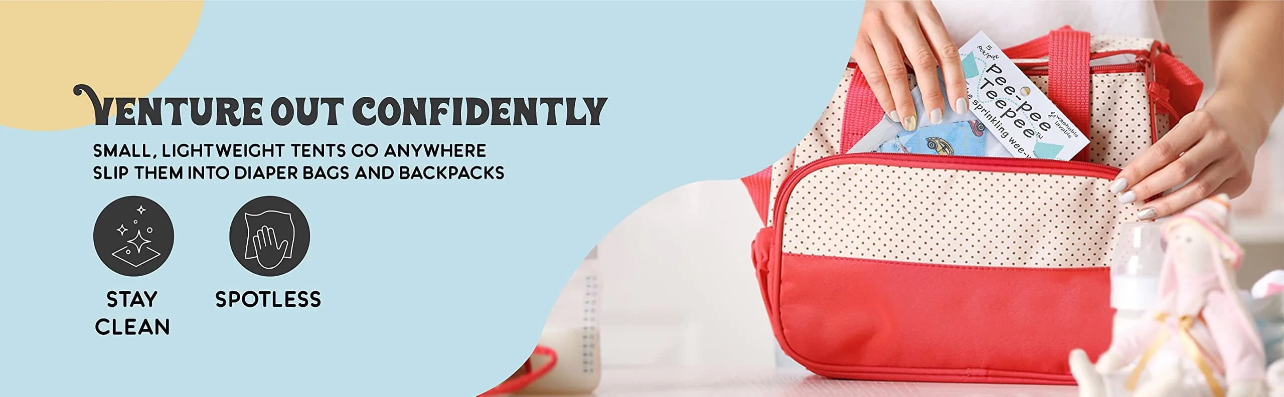 Beba Bean Pee-Pee Teepee Baby Boy Diaper Covers 5 Pack | Prevents Sprays During Changes - view 9
