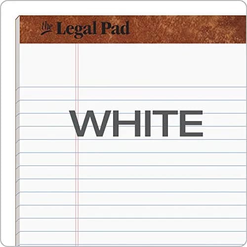 Tops Legal Pad 8.5 x 11.75 Inches White | Perforated Wide Rule, 50 Sheets, Pack of 3 thumbnail 5