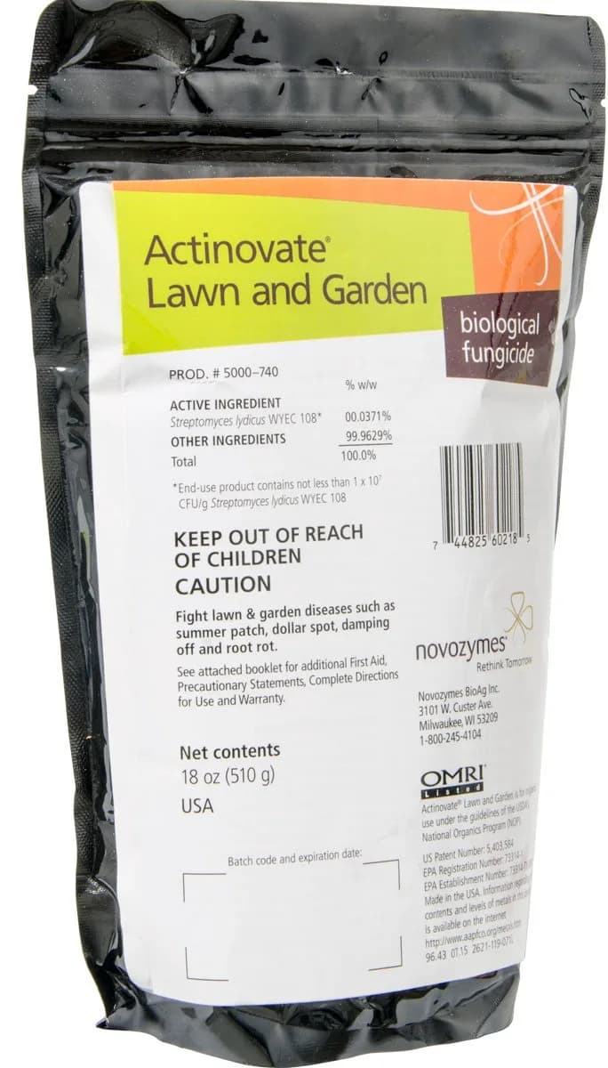 Actinovate NI40740 Lawn & Garden Fungicide 18oz | Biological Control for Fungal Diseases