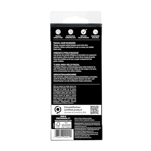 Tweezerman Facial Hair Scissors Stainless Steel | Precision Trimming for Nose, Ear & Face Hair thumbnail 4