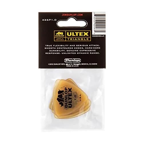 Jim Dunlop Ultex Triangle Pick 1.0mm (72 Pack) | Crystal Clear Tones & Durability thumbnail 3