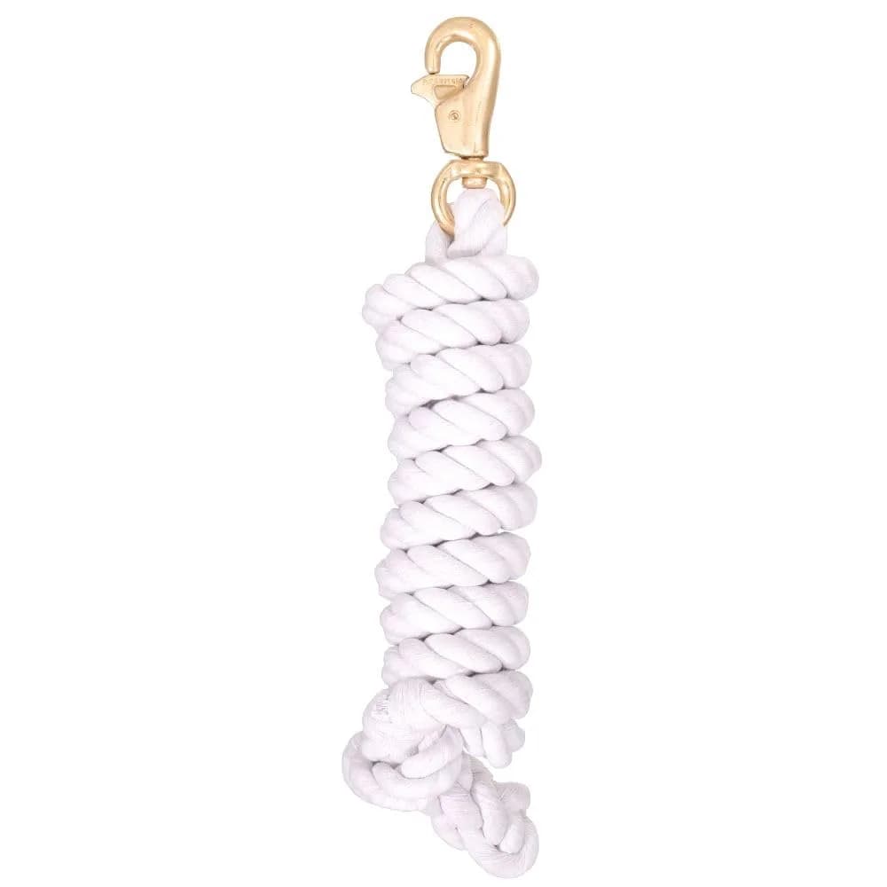 Tough 1 Braided Cotton Lead with Triggerbull Snap - White 1.8 m (6 ft) — White