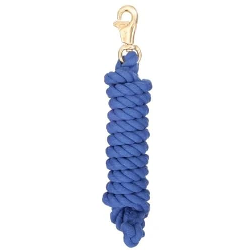 Tough 1 Braided Cotton Lead Rope with Triggerbull Snap - Royal Blue 2.16 m (7 ft) thumbnail 1