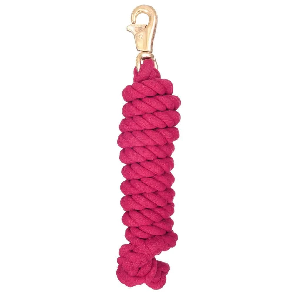 Tough 1 Braided Cotton Lead with Triggerbull Snap - Pink 2.44 m (8 1/2') — Pink