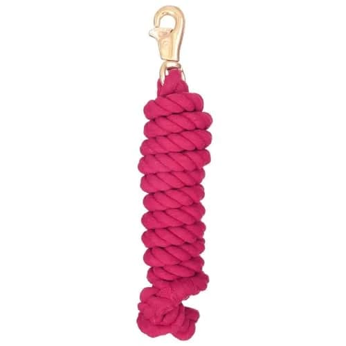Tough 1 Braided Cotton Lead with Triggerbull Snap - Pink 2.44 m (8 1/2') thumbnail 1