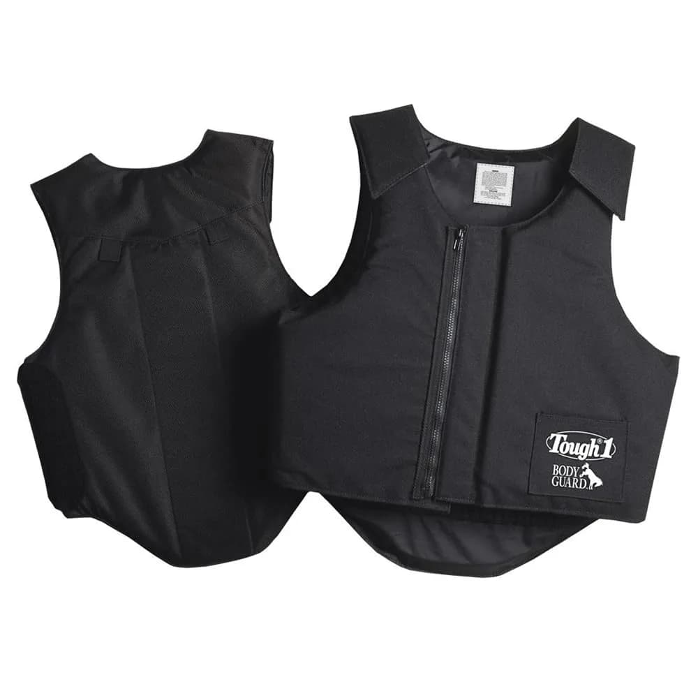 Tough 1 Bodyguard Protective Vest, Black, X-Small | Impact Protection Gear for Safety - main product image