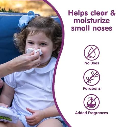 Boogie Saline Nose Wipes Grape Scent | Gentle, Natural Relief for Stuffy Noses (70-120 chars) thumbnail 5
