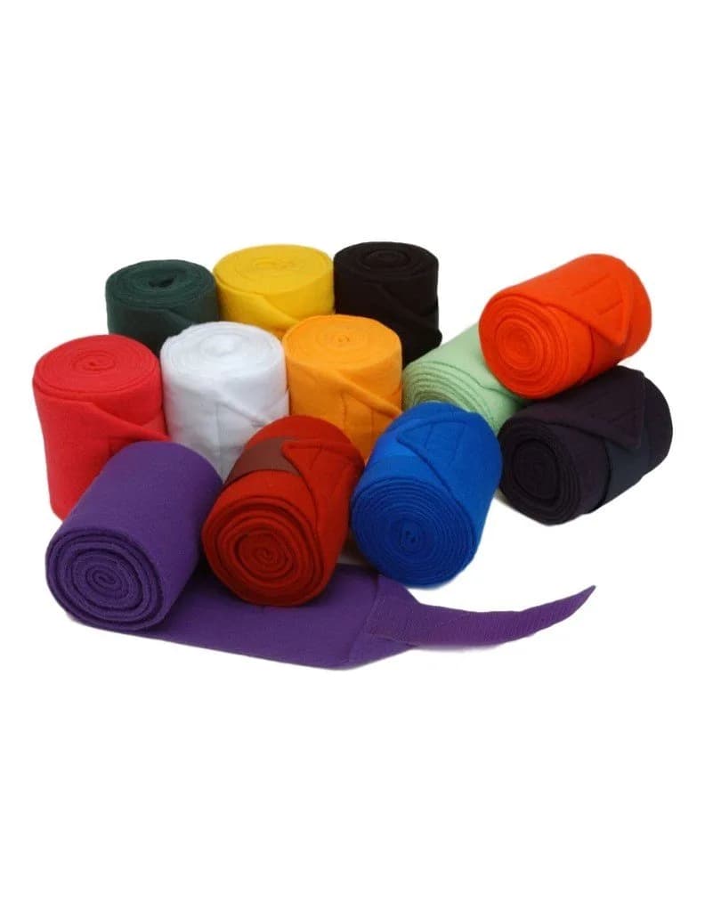 Tough 1 Polo Wraps White 5" x 7 1/2' | Elastic fleece support — White