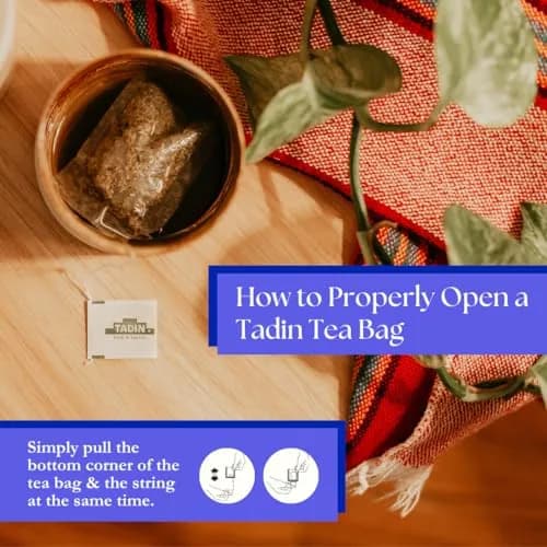 Tadin Lemongrass Tea, Herbal Tea, Caffeine Free, 24 Tea Bags | Citrus & Lemon Notes, Supports Relaxation thumbnail 4