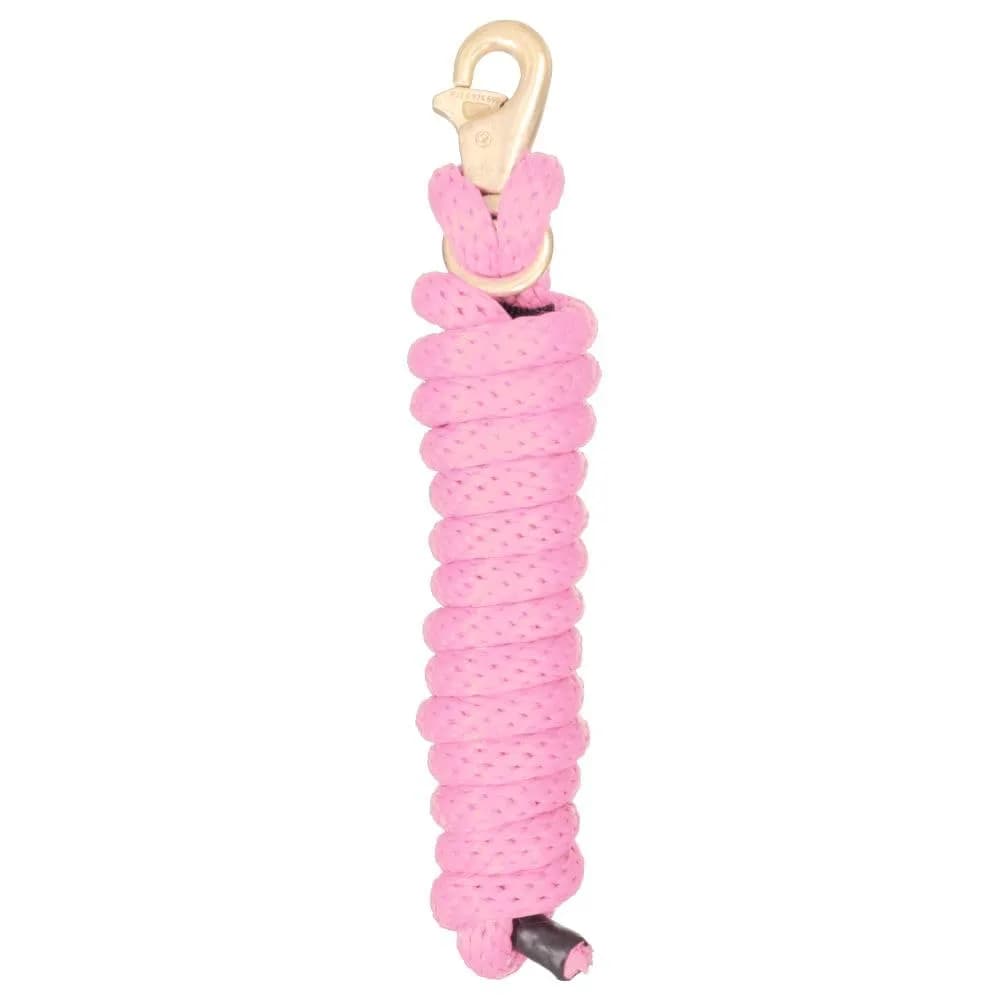 Tough 1 Poly Lead with Replaceable Triggerbull Snap - Purple 2.6 cm (0.625 in) x 243.8 cm (96 in) | Horse Lead Rope with Easy-Swap Hardware — Pink