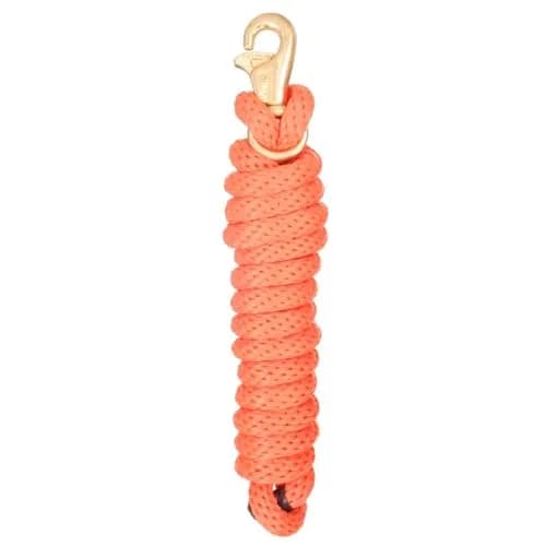 Tough 1 Poly Lead with Replaceable Triggerbull Snap - Orange | Durable Poly Rope Lead for Equine Use thumbnail 1