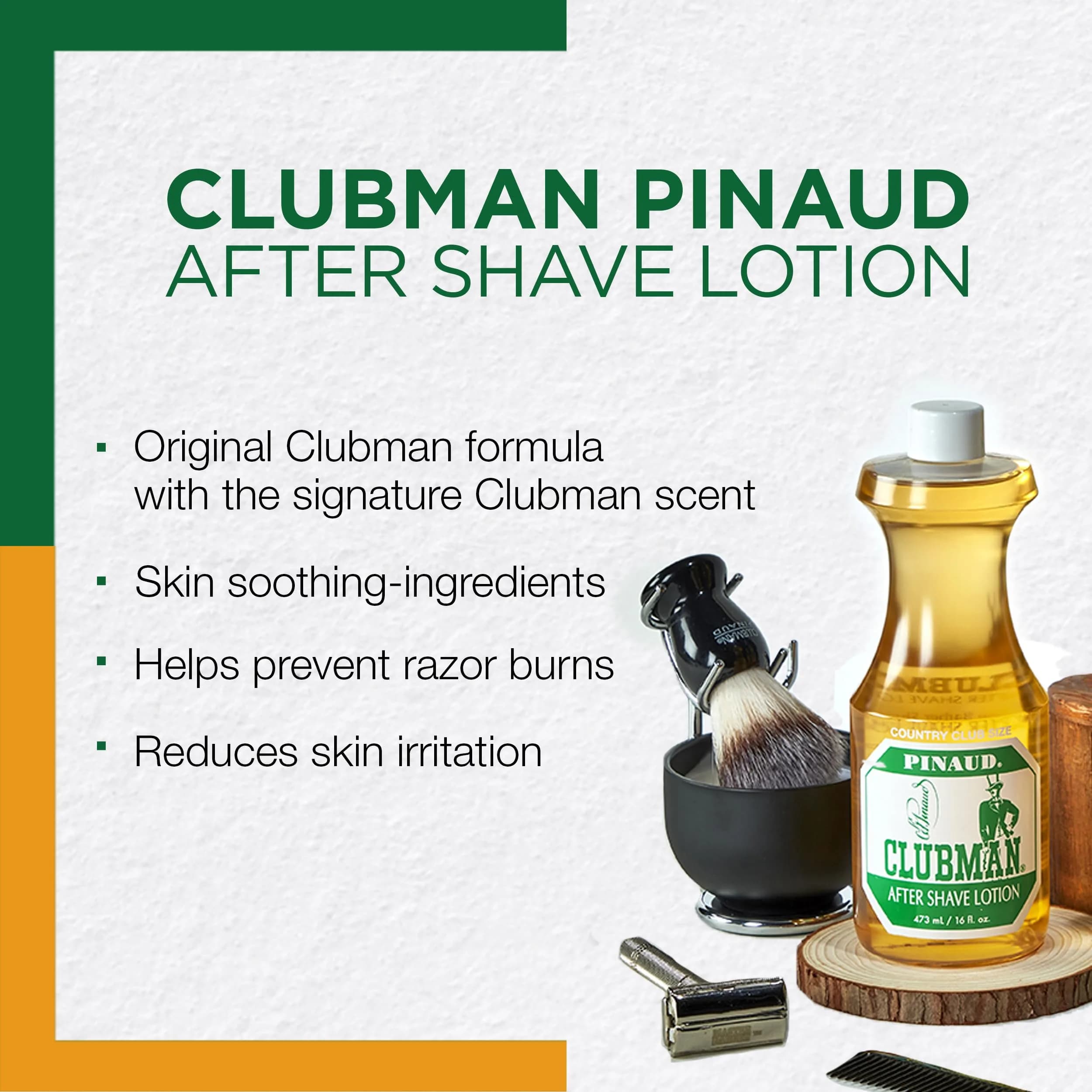 Clubman Pinaud After Shave Lotion, Soothes Skin with Masculine Fragrance, 473ml (16 Fl Oz) - view 3