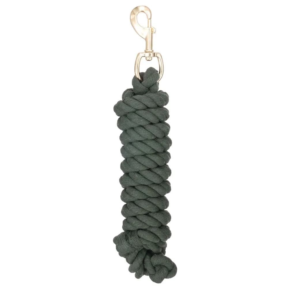 Tough 1 Economy Cotton Lead with Bolt Snap - Hunter Green | Durable, Soft Cotton Lead Rope for Small Dogs