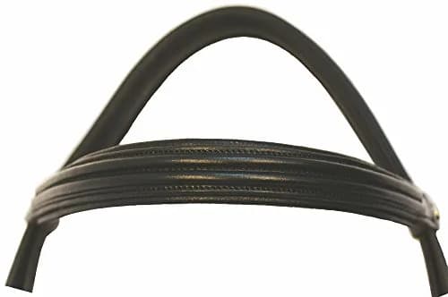 Henri de Rivel Padded Dressage Bridle with Crank Flash Noseband and Web Reins | Elegant, Durable, Black thumbnail 4