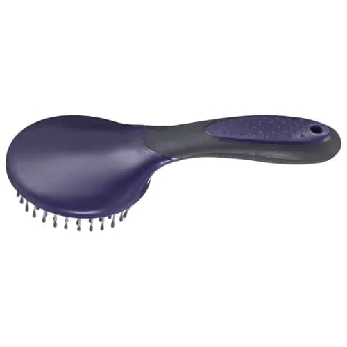Tough 1 Great Grips Mane & Tail Brush - Purple | Ergonomic Coarse Hair Grooming Tool thumbnail 1