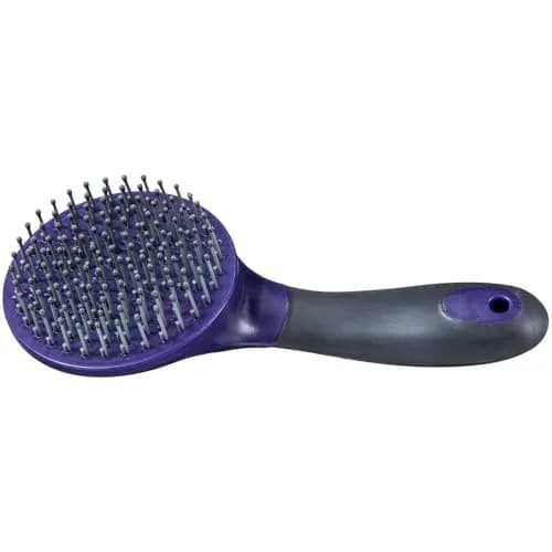 Tough 1 Great Grips Mane & Tail Brush - Purple | Ergonomic Coarse Hair Grooming Tool thumbnail 2