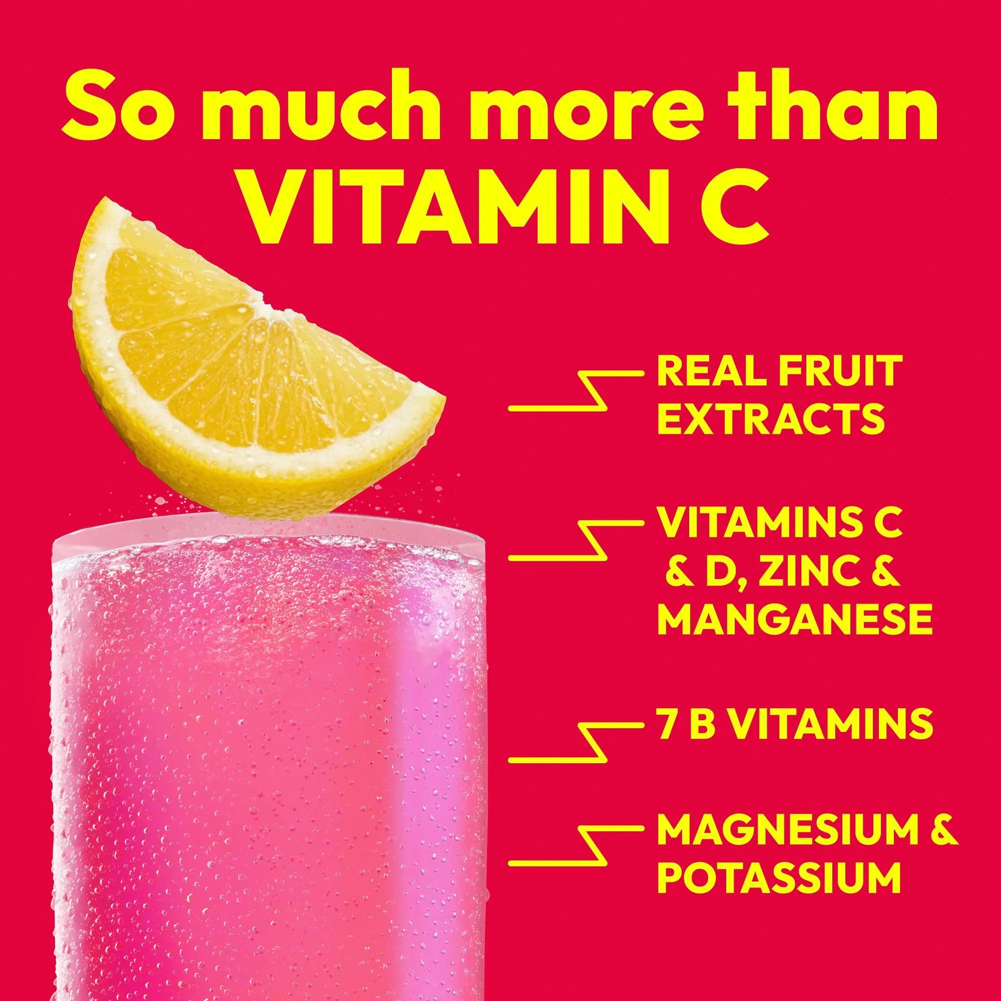 Emergen-C Pink Lemonade Immune Support Powder (9.9 Oz, 1 Pack) | USA Import for Daily Wellness - view 3