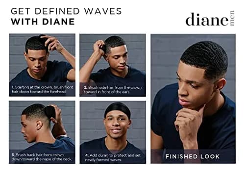 Diane Boar Bristle Club Brush for Waves & Smoothing | Fine to Medium Hair Detangler (17.25in x 2.25in x 8.5in) thumbnail 7