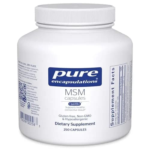 Pure Encapsulations MSM Capsules 250 Count (1700 mg per serving) | Supports Joint Health & Connective Tissue thumbnail 1